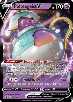 SWSH Black Star Promos Polteageist V Pokémon card